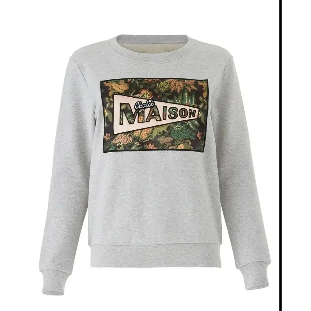 Scotch & Soda Chalet Maison sweatshirt gray size M